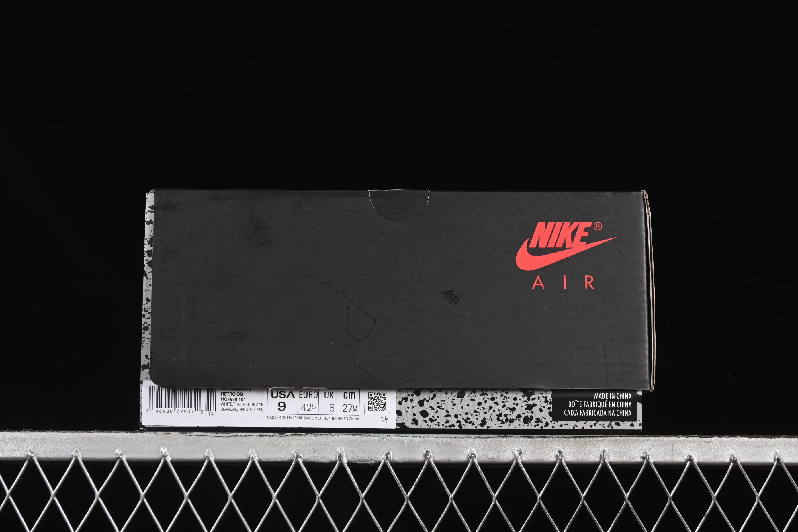 All categories Air Jordan Jordan series basketball shoes Air Jordan 5 Air Jordan 5 Retro "Fire Red Black Tongue" AJ5 Joe 5 Rukawa Maple Flame Red Basketball Shoes HQ7978-101